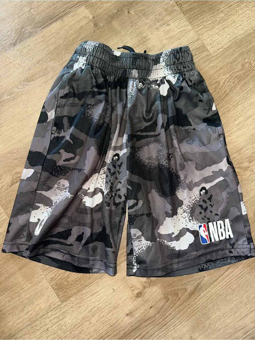 NBA Boys' Black Camo Athletic Shorts